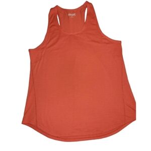 Kirkland Signature Ladies Orange Moisture Wicking Racer Back Tank Size Med